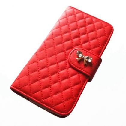 Luxury Leather Samsung Galaxy S4 Wallet Case With..